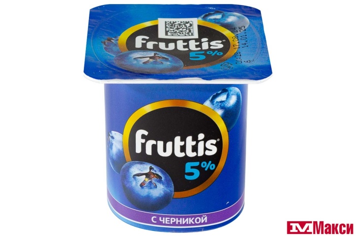ПРОДУКТ ЙОГУРТНЫЙ "ФРУТТИС" СЛИВОЧНЫЙ 5% 115Г (CAMPINA) (БЗМЖ)(вишня;черника)