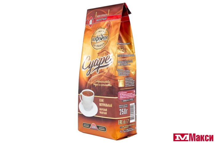 КОФЕ МОЛОТЫЙ (МОСКОВСКАЯ КОФЕЙНЯ НА ПАЯХЪ) "СУАРЕ" 250Г