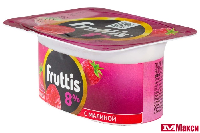 ПРОДУКТ ЙОГУРТНЫЙ "ФРУТТИС" СУПЕР ЭКСТРА 8% 115Г (CAMPINA) (БЗМЖ)(малина; ананас-дыня)