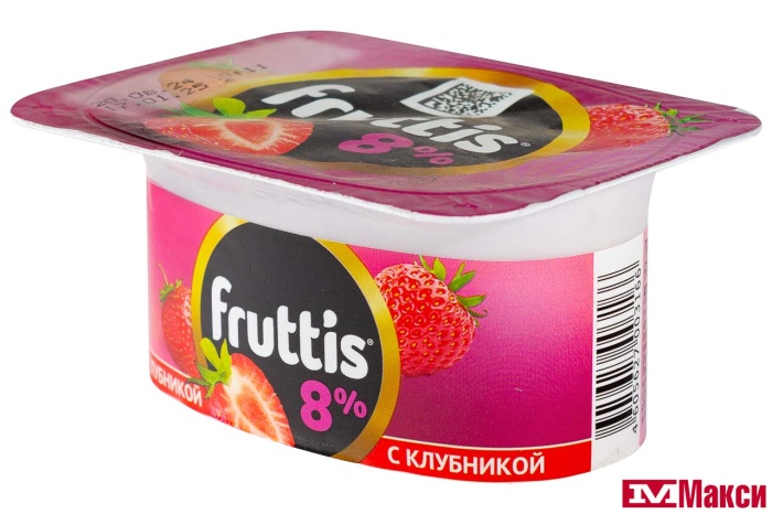 ПРОДУКТ ЙОГУРТНЫЙ "ФРУТТИС" СУПЕР ЭКСТРА 8% 115Г (CAMPINA) (БЗМЖ)(яблоко-груша;клубника)