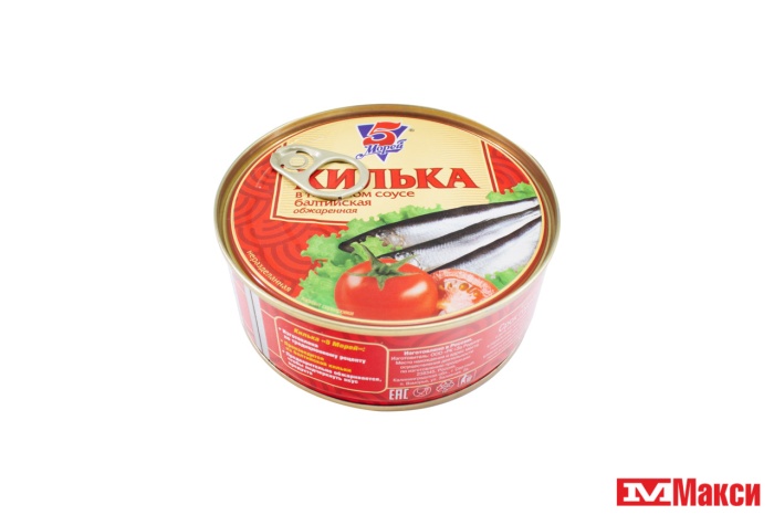 КИЛЬКА (5 МОРЕЙ) БАЛТИЙСКАЯ ОБЖАР. В Т/С 240Г Ж/Б С ОТКР. 
