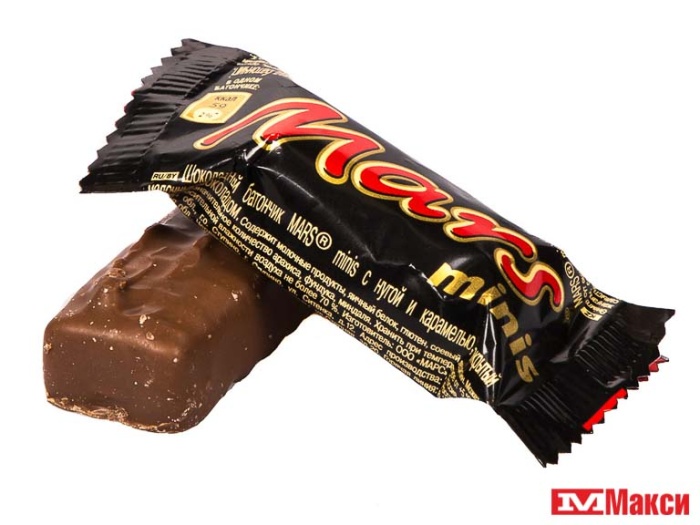 шоколадные конфеты "mars" minis (марс)