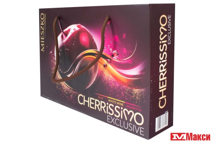 шоколадные конфеты "cherrissimo" exclusive 285г сумка (миешко)