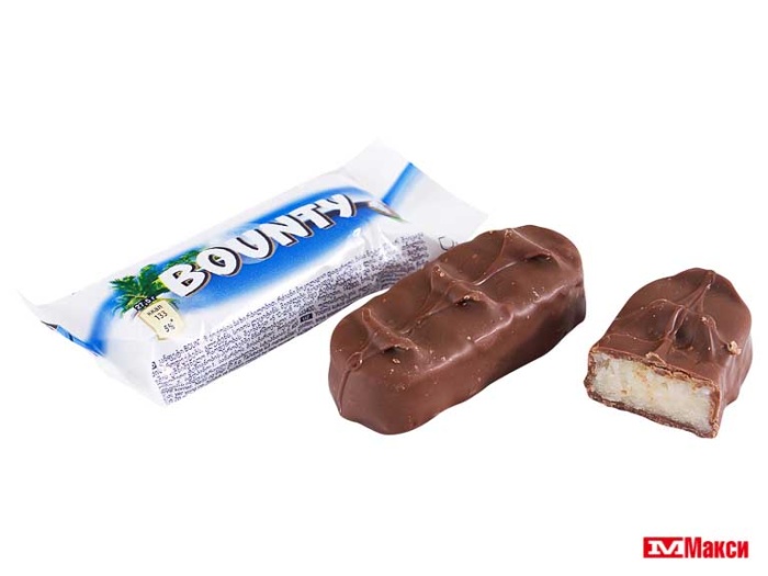 шоколадные конфеты "bounty" (марс)
