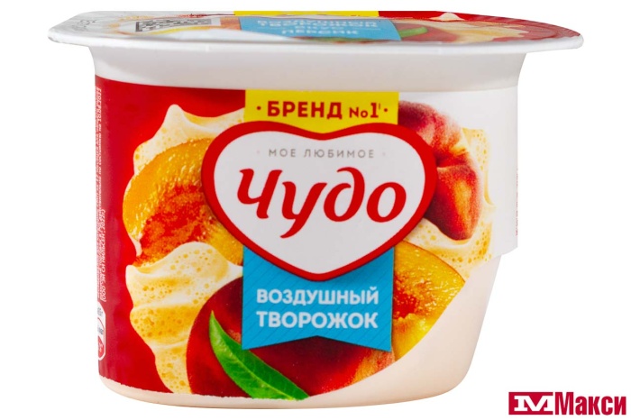 ДЕСЕРТ ТВОРОЖНЫЙ "ЧУДО" 5,8% 85Г (ВБД) (БЗМЖ)(персик)