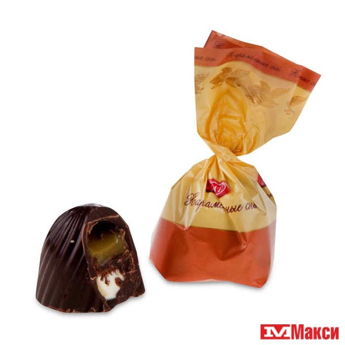 шоколадные конфеты  "карамельные сны" (шексна)