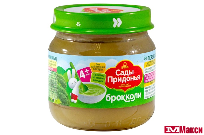 ПЮРЕ "САДЫ ПРИДОНЬЯ" ОВОЩНОЕ ИЗ КАПУСТЫ 80Г СТ/Б В АССОРТИМЕНТЕ(брокколи)