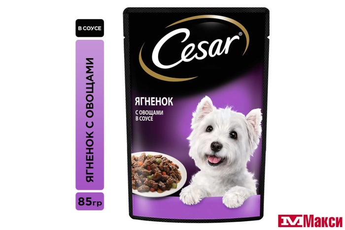 КОРМ ДЛЯ СОБАК "CESAR" 85Г ПАУЧ(ягненок с овощами)