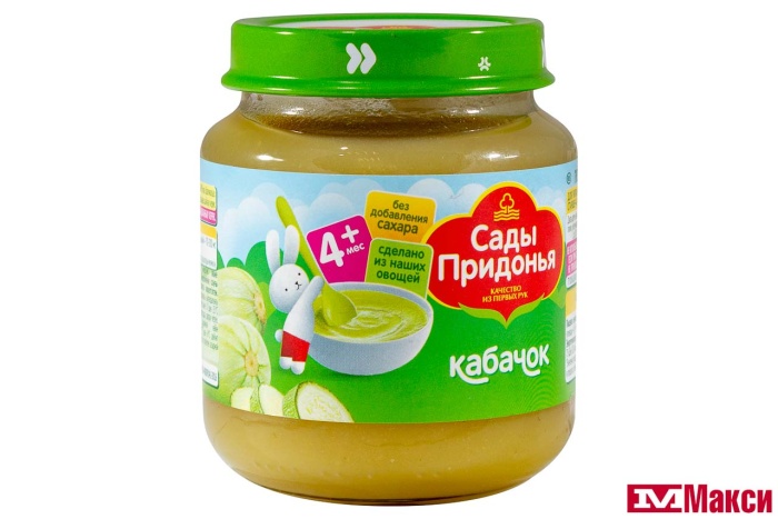 ПЮРЕ "САДЫ ПРИДОНЬЯ" КАБАЧОК 120Г СТ/Б