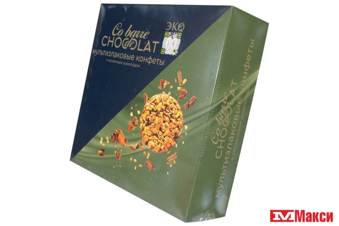 конфеты "co barre de choсolat" мультизлаковые с молочным шоколадом 200г (в.а.ш шоколатье)
