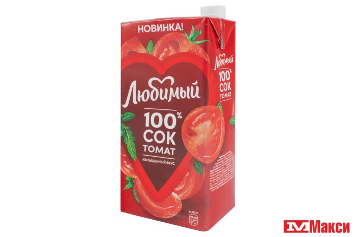 сок "любимый" 100% томат с солью 1,93л (pepsi)
