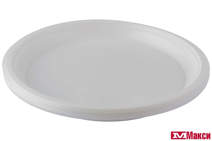 посуда: тарелка одноразовая белая 205мм 12шт (семья довольна)