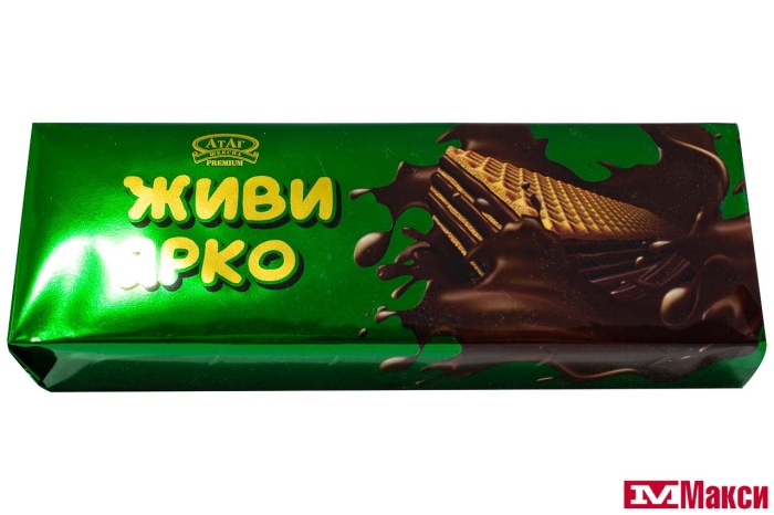 ВАФЛИ ГЛАЗИРОВАННЫЕ "ЖИВИ ЯРКО" 120Г (АТАГ)