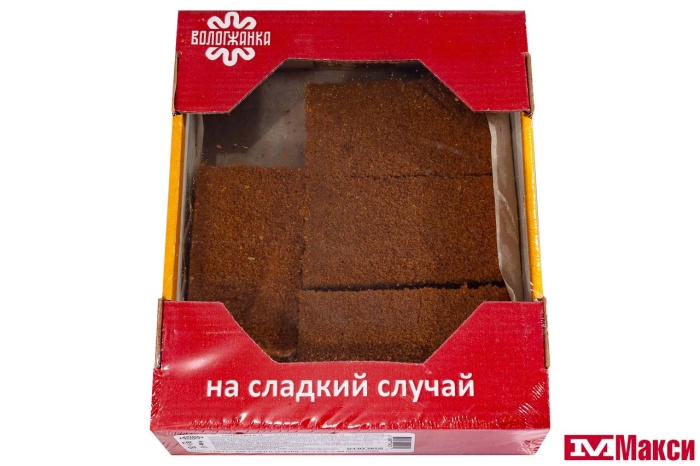 ПИРОЖНОЕ "МЕДОВИК ШОКОЛАДНЫЙ" 400Г (ВОЛОГЖАНКА)