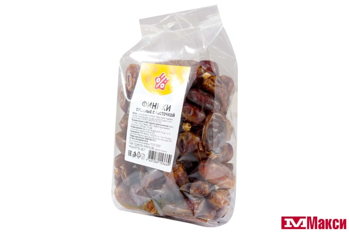 ФРУКТЫ СУШЕНЫЕ ФИНИКИ С КОСТОЧКОЙ 500Г (СТМ)
