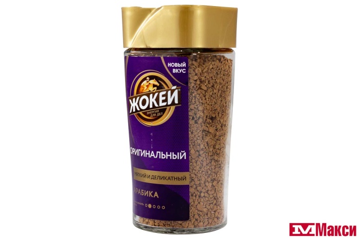 КОФЕ СУБЛИМИРОВАННЫЙ "ЖОКЕЙ" ОРИГИНАЛЬНЫЙ АРАБИКА С ДОБАВЛЕНИЕМ ЯЧМЕНЯ 90Г СТ/Б (ОРИМИ)