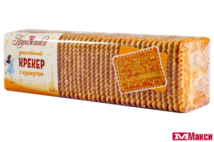 КРЕКЕР "ПАРИЖАНКА" С КУНЖУТОМ 360Г (СЛАДКАЯ СЛОБОДА)