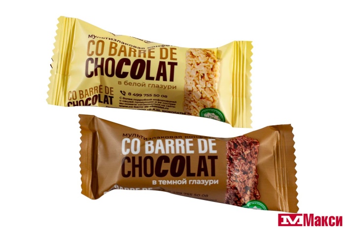 КОНФЕТЫ "CO BARRE DE CHOCOLAT" АССОРТИ БЕЛАЯ/ТЕМНАЯ ГЛАЗУРЬ (В.А.Ш ШОКОЛАТЬЕ)