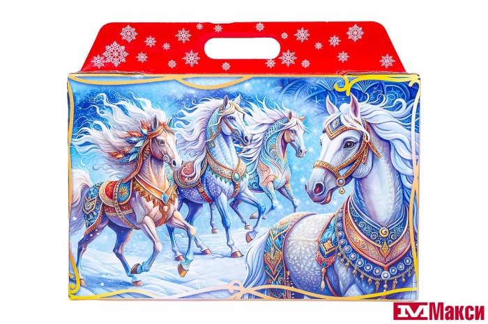 НОВОГОДНИЙ ПОДАРОК "НОВОГОДНИЙ ЗАБЕГ" КАРТОН 1000Г (МАКСИ)