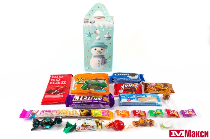 НОВОГОДНИЙ ПОДАРОК "ЗИМНИЕ МУЛЬТЯШКИ" КАРТОН 400Г (МАКСИ)