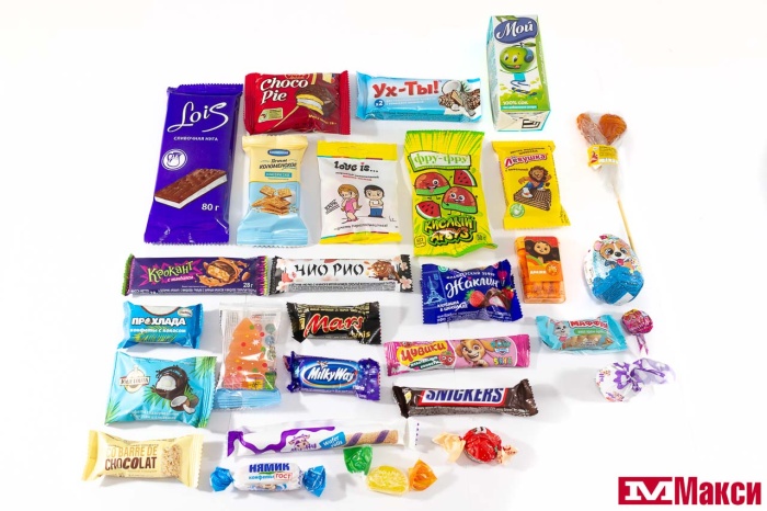 НОВОГОДНИЙ ПОДАРОК "СНЕЖНАЯ ПОСЫЛКА" КАРТОН 800Г (МАКСИ)