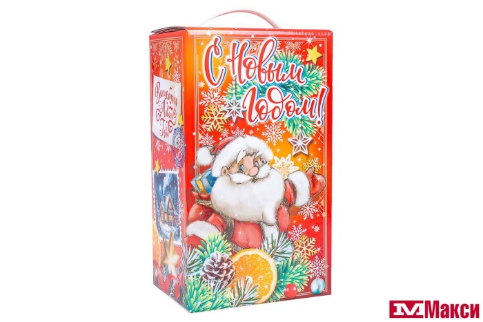 НОВОГОДНИЙ ПОДАРОК "ПОЛЯРНИЙ ЭКСПРЕСС" КАРТОН 800Г (МАКСИ)