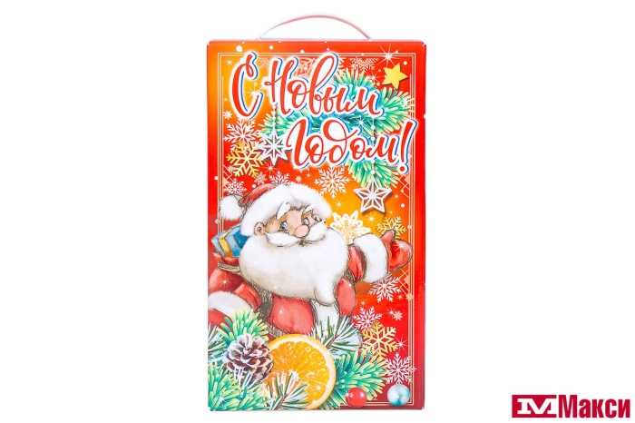 НОВОГОДНИЙ ПОДАРОК "ПОЛЯРНИЙ ЭКСПРЕСС" КАРТОН 800Г (МАКСИ)