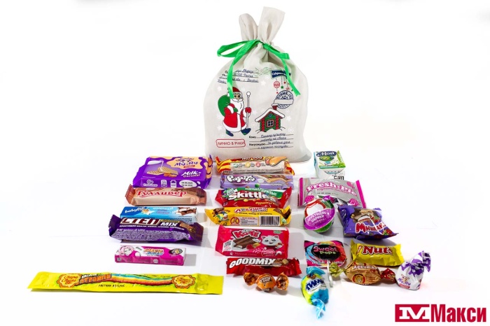 НОВОГОДНИЙ ПОДАРОК "НОВОГОДНЕЕ ПИСЬМО" МЕШОК 700Г (МАКСИ)