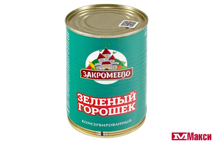 ГОРОШЕК ЗЕЛЕНЫЙ "ЗАКРОМЕЕВО" 420Г Ж/Б