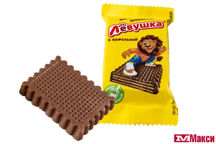 ДЕСЕРТ "ЛЕВУШКА ДЕТЯМ" ЭКСТРАМОЛОЧНЫЙ ШОКОЛАД С ВАФЛЯМИ (СЛАВЯНКА) 