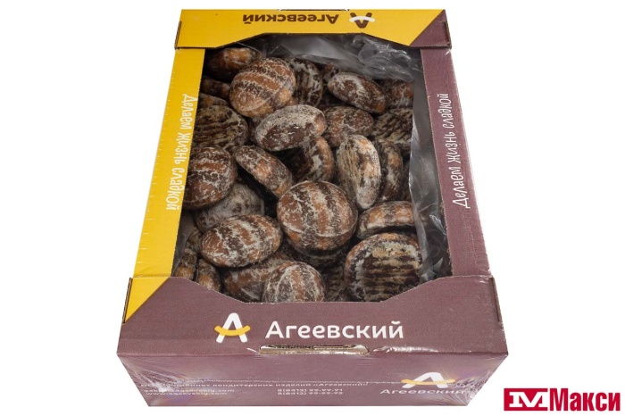 ПРЯНИКИ "КОНТРАСТ С АРОМАТОМ БАНАНА И ШОКОЛАДА" (АГЕЕВСКИЙ)