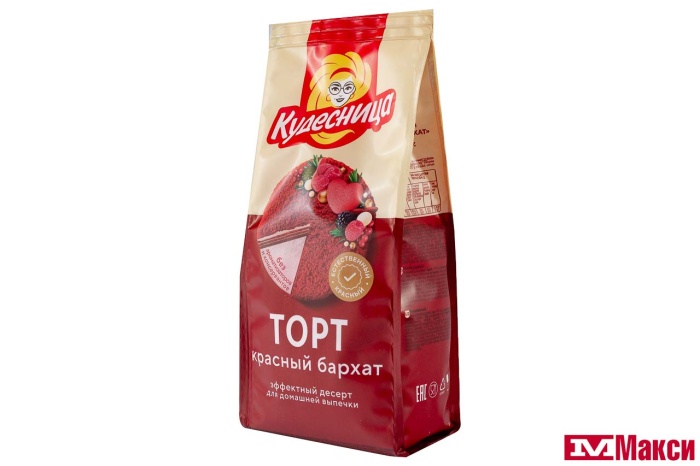 СМЕСЬ МУЧНАЯ (С-ПБ) "КУДЕСНИЦА" ТОРТ КРАСНЫЙ БАРХАТ 350Г