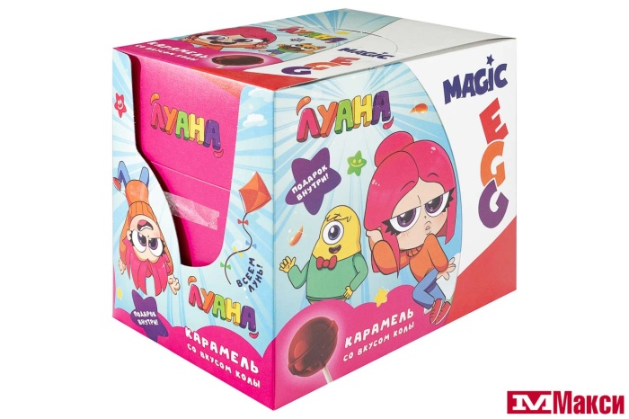 ЯЙЦО "KIDSBOX" ЛУАНА ДЕСЕРТ С ПОДАРКОМ 20Г (КОНФИТРЕЙД) 