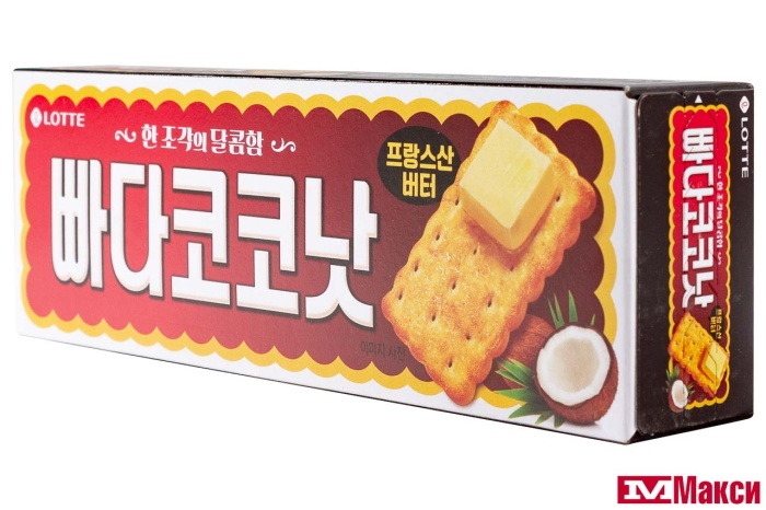 ПЕЧЕНЬЕ "BUTTER COCONUT" КОКОСОВОЕ 100Г (ЛОТТЕ)