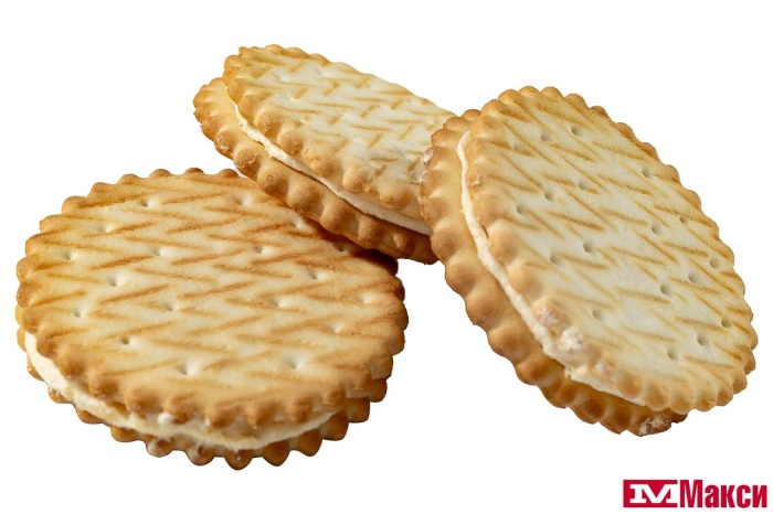 КРЕКЕР "СЭНДВИЧ КРЕМ-ДЕ-ЛИС" КРЕМ-БРЮЛЕ (ДЫМКА)