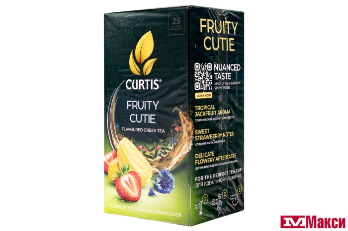 ЧАЙ "CURTIS" FRUITY CUTIE ЗЕЛЕНЫЙ 25ПАКЕТИКОВ (МАЙ)