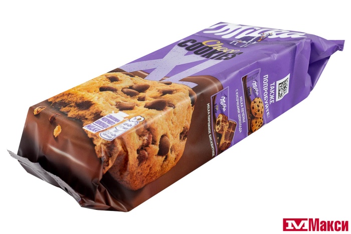 ПЕЧЕНЬЕ "МИЛКА" XL COOKIES С КУСОЧКАМИ МОЛОЧНОГО ШОКОЛАДА 138Г (МОН' ДЭЛИС РУСЬ)