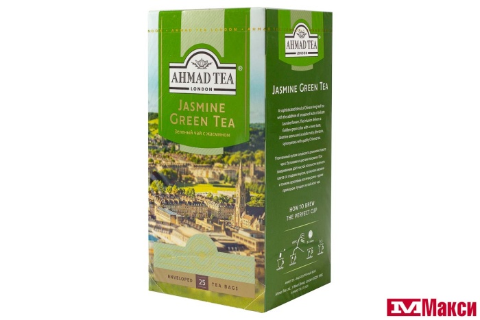 ЧАЙ "AHMAD" ЗЕЛЕНЫЙ ЖАСМИН 25ПАКЕТИКОВ