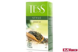 ЧАЙ "TESS" STYLE ЗЕЛЕНЫЙ 25 ПАКЕТИКОВ С ЯРЛЫЧКАМИ (ОРИМИ-ТРЭЙД)