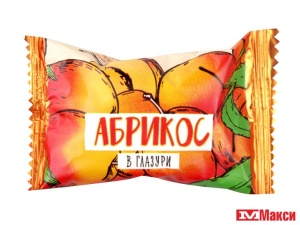 ШОК.КОНФ. (В.НОВГОРОД) "АБРИКОС" В ГЛАЗУРИ