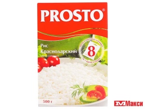 крупа рис краснодарский круглозерный "prosto" 500гр варочные пакеты (ангстрем)