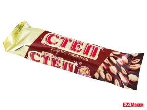 конфеты "золотой степ" с арахисом и карамелью 50г (славянка)