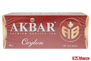 ЧАЙ (AKBAR) "АКБАР" CEYLON (25ПАК)