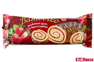 РУЛЕТ "BAMBOLEO" 145Г (НЕВСКИЙ КОНДИТЕР)(клубника)