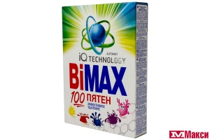 ПОРОШОК СТИРАЛЬНЫЙ "BIMAX" АВТОМАТ 100 ПЯТЕН 400Г