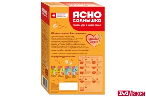 ХЛОПЬЯ ОВСЯНЫЕ "ЯСНО СОЛНЫШКО" №3 350Г