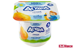 ТВОРОГ "АГУША" ФРУКТОВЫЙ 3,9% 100Г (ВИММ-БИЛЛЬ-ДАНН) (БЗМЖ)(груша)