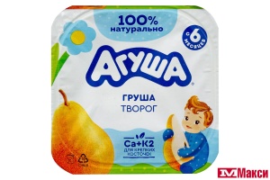 ТВОРОГ "АГУША" ФРУКТОВЫЙ 3,9% 100Г (ВИММ-БИЛЛЬ-ДАНН) (БЗМЖ)(груша)