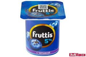 ПРОДУКТ ЙОГУРТНЫЙ "ФРУТТИС" СЛИВОЧНЫЙ 5% 115Г (CAMPINA) (БЗМЖ)(вишня;черника)