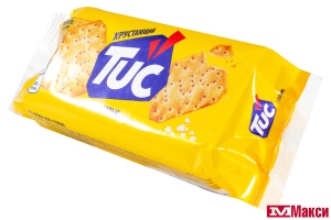 КРЕКЕР "TUC" 100Г (МОН' ДЭЛИС РУСЬ)(с солью)